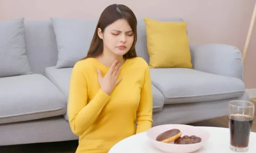 Shortness of breath after eating