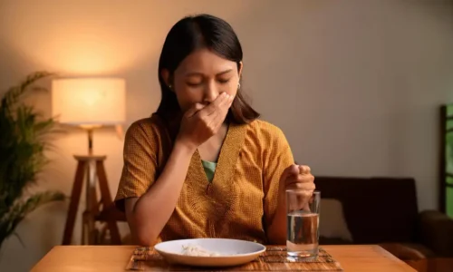 shortness of breath after eating causes